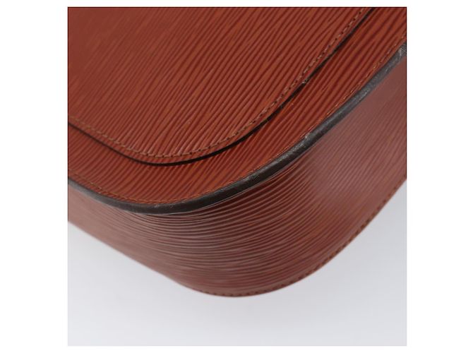 LOUIS VUITTON Epi Saint Cloud GM Shoulder Bag Brown M52193 LV Auth 202978 Marrone - vista 17