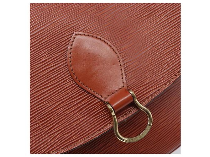 LOUIS VUITTON Epi Saint Cloud GM Shoulder Bag Brown M52193 LV Auth 202978 Marrone - vista 18