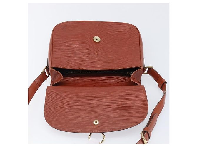 LOUIS VUITTON Epi Saint Cloud GM Shoulder Bag Brown M52193 LV Auth 202978 Marrone - vista 19
