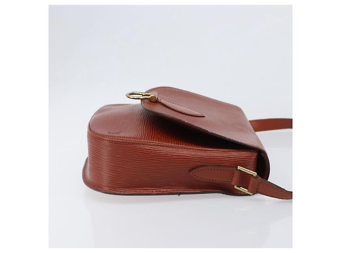 LOUIS VUITTON Epi Saint Cloud GM Shoulder Bag Brown M52193 LV Auth 202978 Marrone - vista 3
