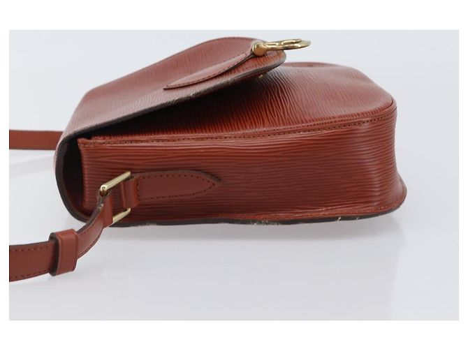 LOUIS VUITTON Epi Saint Cloud GM Shoulder Bag Brown M52193 LV Auth 202978 Marrone - vista 4