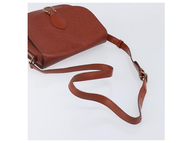 LOUIS VUITTON Epi Saint Cloud GM Shoulder Bag Brown M52193 LV Auth 202978 Marrone - vista 7