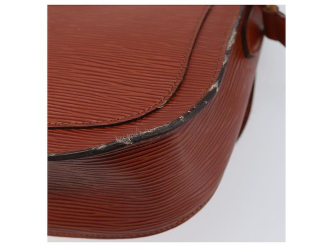LOUIS VUITTON Epi Saint Cloud GM Shoulder Bag Brown M52193 LV Auth 202978 Marrone - vista 8