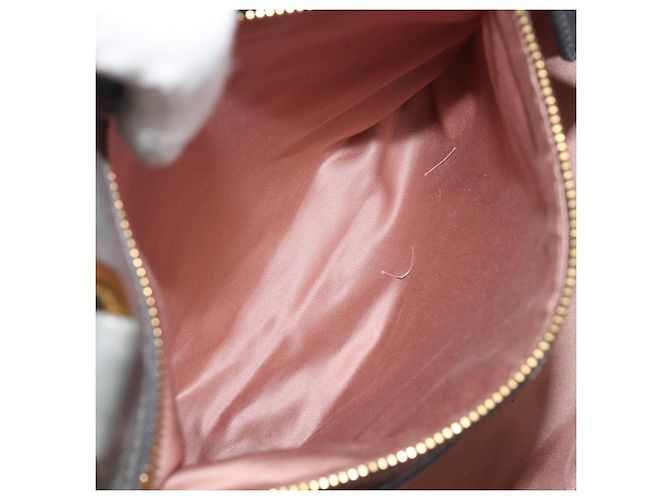 Borsa Miu Miu Vitellolux in pelle 2way Grigio Tono Oro Auth 202588V Marrone - vista 25