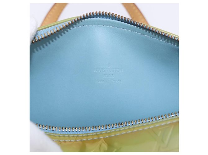 LOUIS VUITTON Monogram Vernis Bedford Hand Bag Baby Blue M91007 LV Auth 202943V Blu chiaro - vista 18