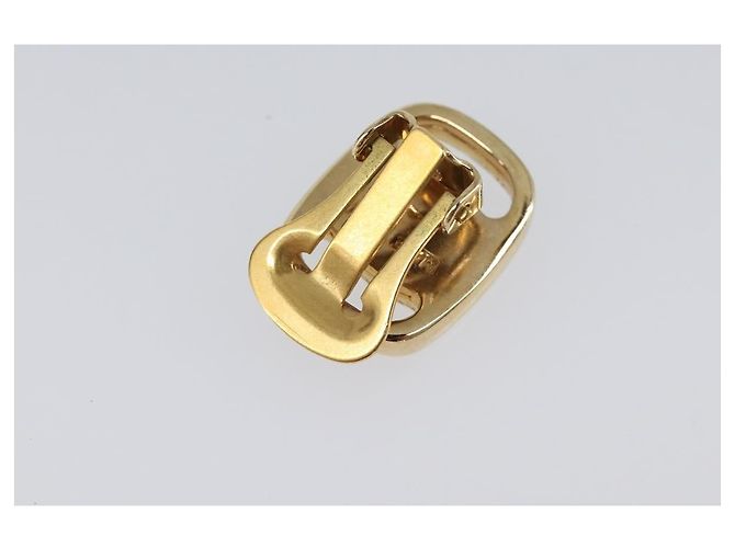 Orecchini Salvatore Ferragamo Vala Metal Gold Tone Auth SW2870 - vista 3