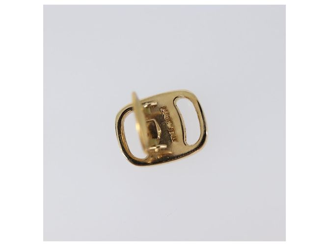 Orecchini Salvatore Ferragamo Vala Metal Gold Tone Auth SW2870 - vista 5