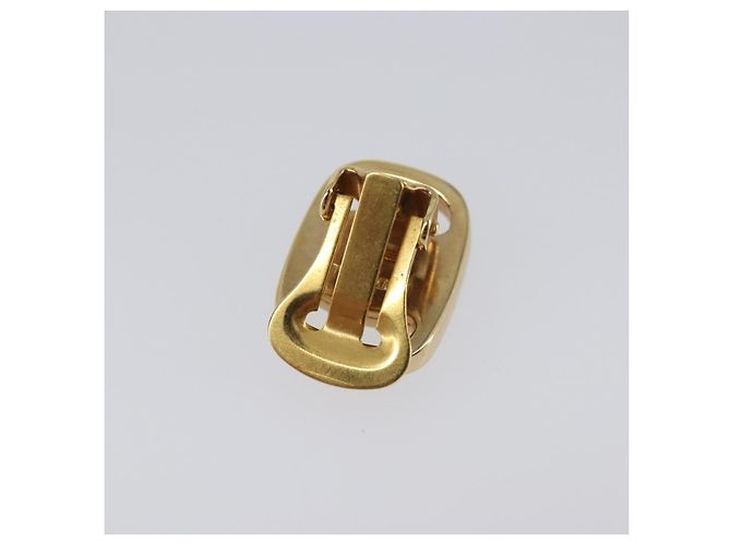 Orecchini Salvatore Ferragamo Vala Metal Gold Tone Auth SW2870 - vista 7