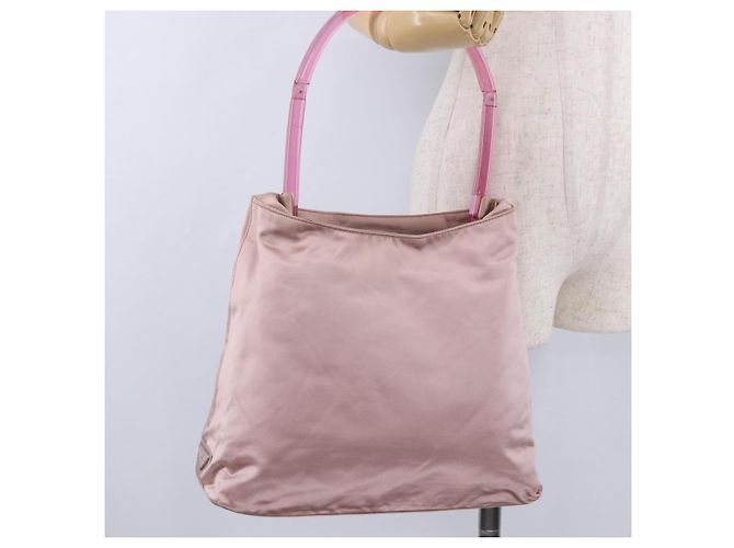 PRADA Schultertasche Satin Pink Auth 201126A - Ansicht 28