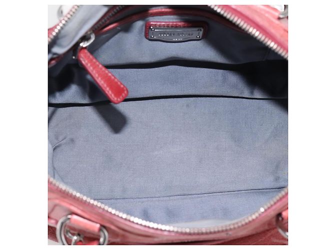 Borsa Miu Miu Vitellolux in pelle 2way Rosa Argento Auth 202584V - vista 11