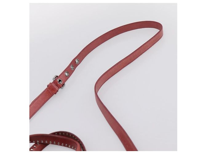 Borsa Miu Miu Vitellolux in pelle 2way Rosa Argento Auth 202584V - vista 14