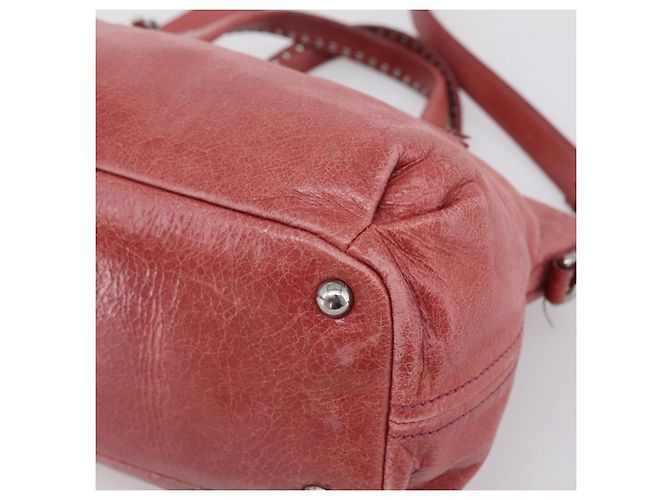Borsa Miu Miu Vitellolux in pelle 2way Rosa Argento Auth 202584V - vista 15
