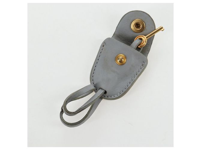 Miu Miu Handtasche Leder 2way Grau Gold Authentisch 196873A Braun Golden - Ansicht 12