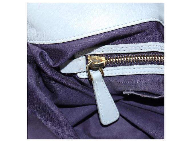 Miu Miu Handtasche Leder 2way Grau Gold Authentisch 196873A Braun Golden - Ansicht 34