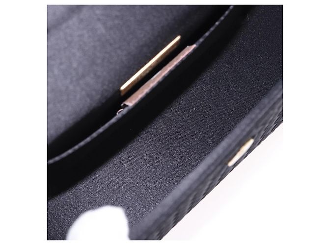 Borsa a mano BOTTEGA VENETA INTRECCIATO Nylon Nero Argento Auth 200527M - vista 10