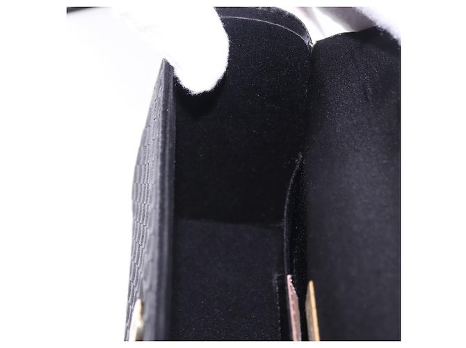 Borsa a mano BOTTEGA VENETA INTRECCIATO Nylon Nero Argento Auth 200527M - vista 20