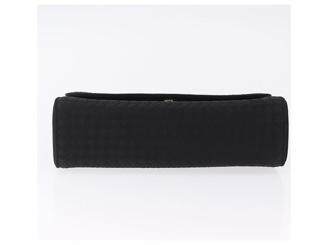 Borsa a mano BOTTEGA VENETA INTRECCIATO Nylon Nero Argento Auth 200527M - vista 5