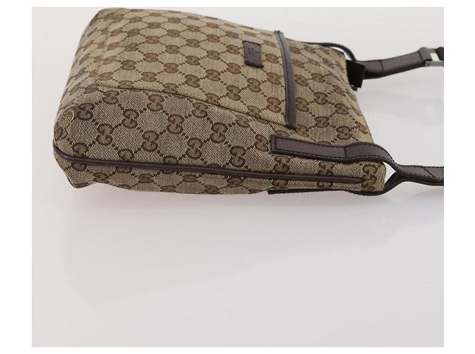 Borsa a Tracolla GUCCI GG Canvas Supreme Sherry Line Beige Brown Auth 202170 Marrone - vista 19
