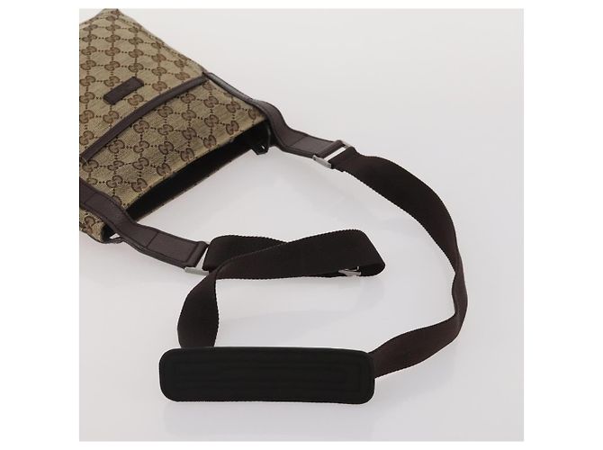 Borsa a Tracolla GUCCI GG Canvas Supreme Sherry Line Beige Brown Auth 202170 Marrone - vista 20