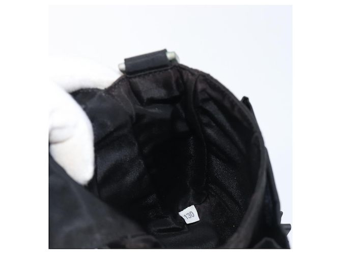 PRADA Schultertasche Nylon Schwarz Silber Auth 197869 - Ansicht 20