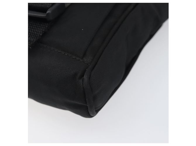 PRADA Schultertasche Nylon Schwarz Silber Auth 197869 - Ansicht 9