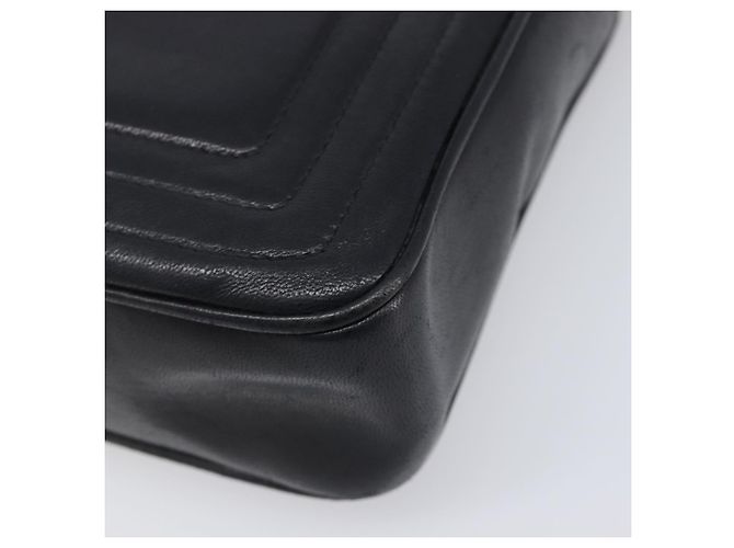 Borsa a tracolla CHANEL Matelasse con catena in pelle d'agnello nera e oro CC Auth 200959V Nero D'oro - vista 9