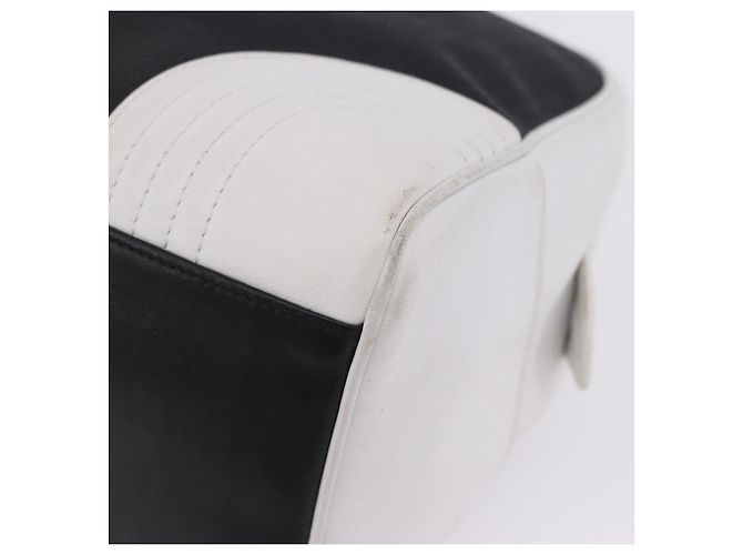 Borsa a mano LOEWE Anagram PVC Leather Black White Auth ka6073 Nero Bianco - vista 10
