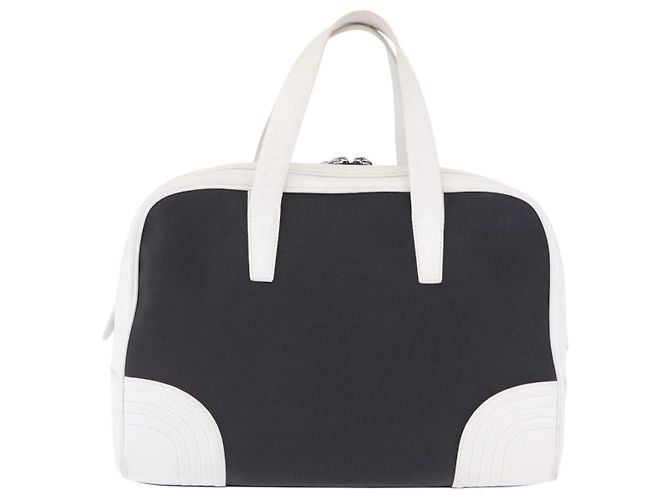 Borsa a mano LOEWE Anagram PVC Leather Black White Auth ka6073 Nero Bianco - vista 13