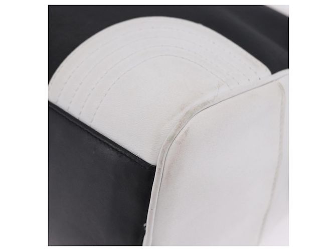 Borsa a mano LOEWE Anagram PVC Leather Black White Auth ka6073 Nero Bianco - vista 15