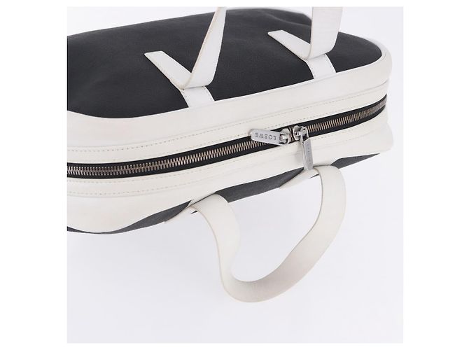 Borsa a mano LOEWE Anagram PVC Leather Black White Auth ka6073 Nero Bianco - vista 6