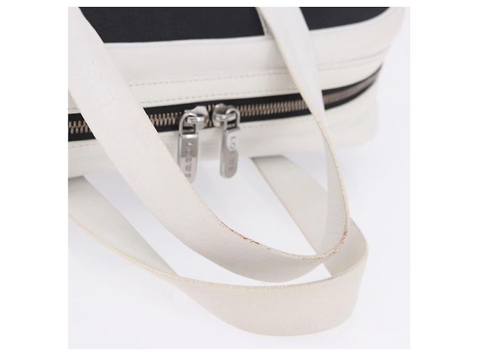 Borsa a mano LOEWE Anagram PVC Leather Black White Auth ka6073 Nero Bianco - vista 7
