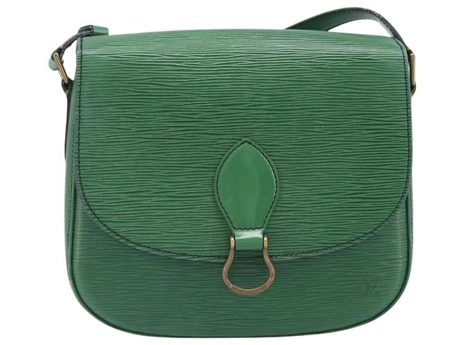 LOUIS VUITTON Epi Saint Cloud GM Shoulder Bag Green M52194 LV Auth 202945 - view 13