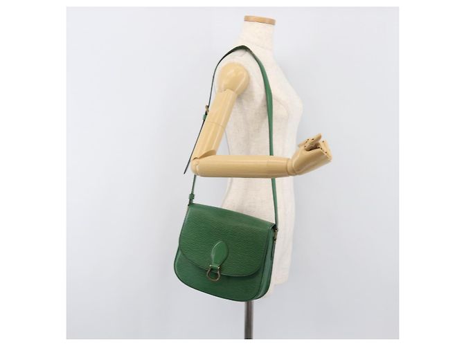 LOUIS VUITTON Epi Saint Cloud GM Shoulder Bag Green M52194 LV Auth 202945 - view 25