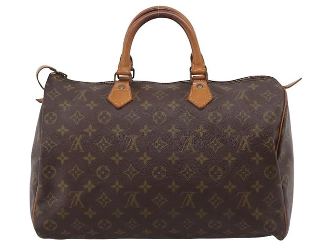 LOUIS VUITTON Monogram Speedy 35 Hand Bag M41524 LV Auth 200441A Monogramma - vista 2