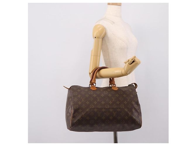 LOUIS VUITTON Monogram Speedy 35 Hand Bag M41524 LV Auth 200441A Monogramma - vista 20