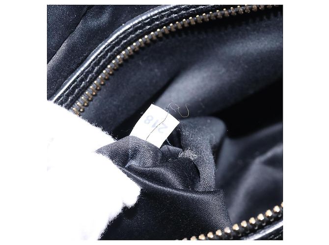 Borsa Miu Miu Vitellolux Matelassé in pelle 2way Nero Tono Oro Auth 202629V - vista 12