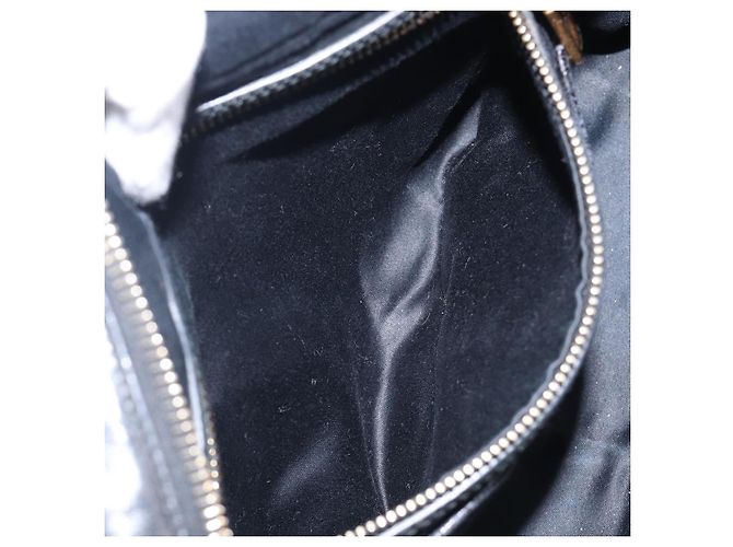 Borsa Miu Miu Vitellolux Matelassé in pelle 2way Nero Tono Oro Auth 202629V - vista 25