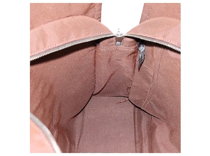 Hermès HERMES Her Line Tote MM Tote Bag Canvas Brown Silver Auth 203788 Braun Silber - Ansicht 18