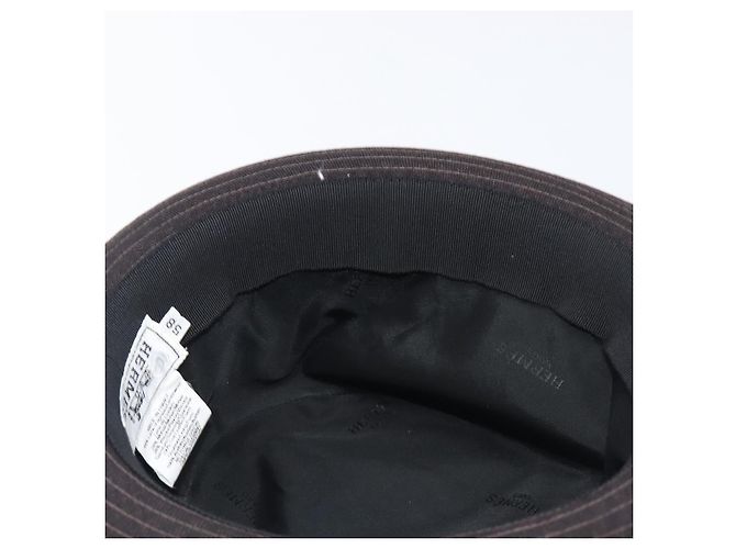 Hermès HERMES Fischerhut Wolle Schwarz Auth bs36965 - Ansicht 10