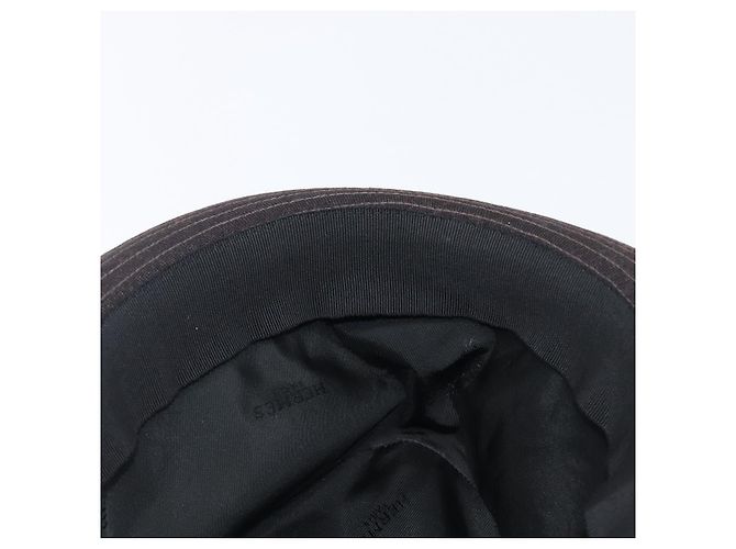 Hermès HERMES Fischerhut Wolle Schwarz Auth bs36965 - Ansicht 11