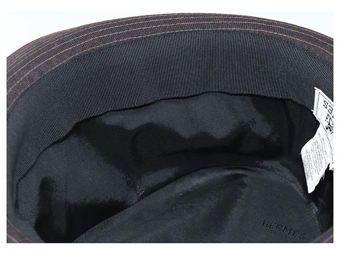 Hermès HERMES Fischerhut Wolle Schwarz Auth bs36965 - Ansicht 12