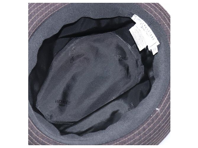 Hermès HERMES Fischerhut Wolle Schwarz Auth bs36965 - Ansicht 8