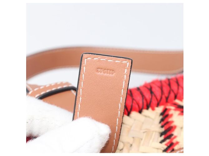 LOEWE Körbtasche aus Raffia William D. Morgan Collaboration Beige Auth BA15634SAM Golden - Ansicht 11