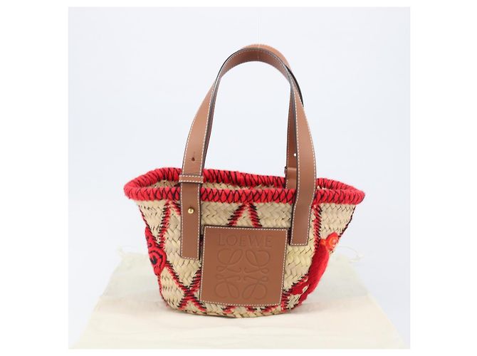 LOEWE Körbtasche aus Raffia William D. Morgan Collaboration Beige Auth BA15634SAM Golden - Ansicht 12