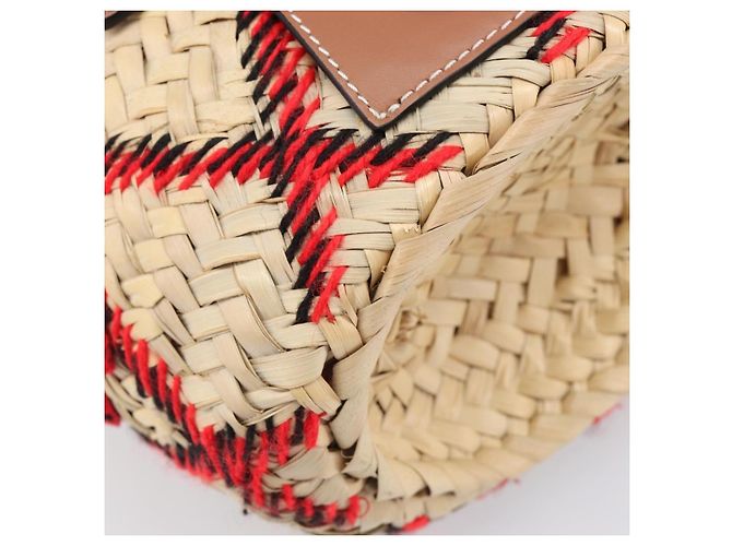 LOEWE Körbtasche aus Raffia William D. Morgan Collaboration Beige Auth BA15634SAM Golden - Ansicht 15