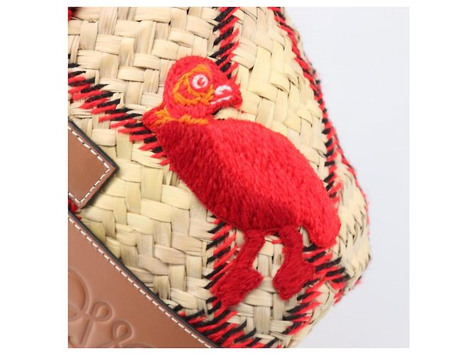 LOEWE Körbtasche aus Raffia William D. Morgan Collaboration Beige Auth BA15634SAM Golden - Ansicht 18