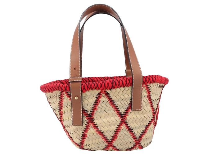 LOEWE Körbtasche aus Raffia William D. Morgan Collaboration Beige Auth BA15634SAM Golden - Ansicht 2