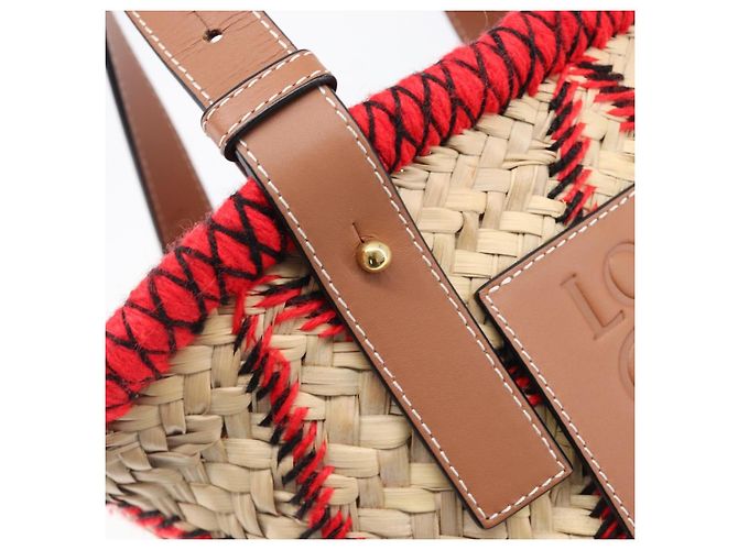 LOEWE Körbtasche aus Raffia William D. Morgan Collaboration Beige Auth BA15634SAM Golden - Ansicht 21