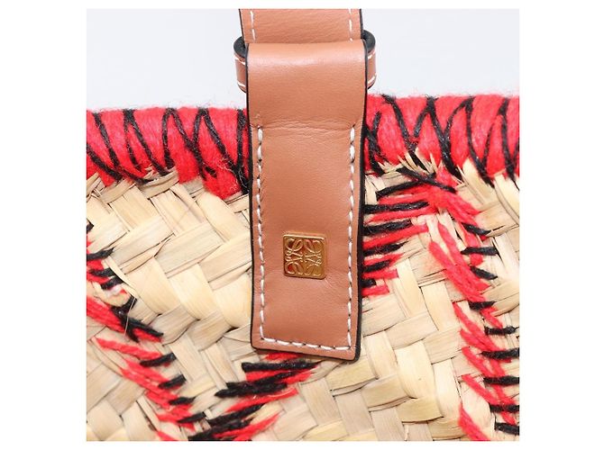 LOEWE Körbtasche aus Raffia William D. Morgan Collaboration Beige Auth BA15634SAM Golden - Ansicht 22