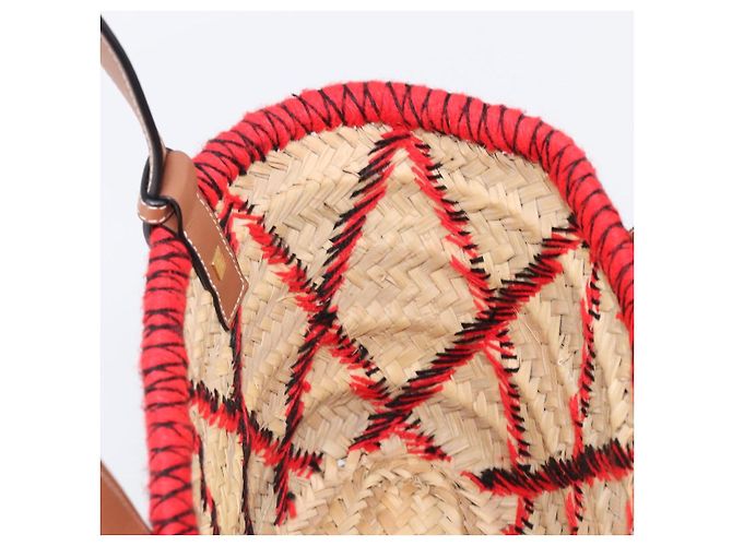 LOEWE Körbtasche aus Raffia William D. Morgan Collaboration Beige Auth BA15634SAM Golden - Ansicht 24
